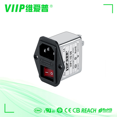Beli VIIP 250V IEC Filter Kebisingan EMI Filter 6A Low Pass Surface Mount online manufacture