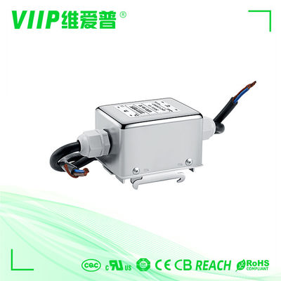 Beli Filter EMI DC Plug In 30A 60VDC Filter Kebisingan Saluran Listrik dengan Casing Logam untuk Atenuasi 150Khz-30Mhz online manufacture