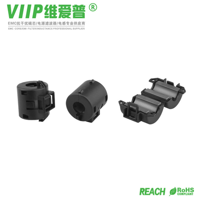 Snap-On Ferrite Rings Around Cables Rohs Compliant Toroid Ferrite Core untuk dan Standar