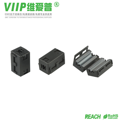 Black 10mm Clip On Ferrite Core Package Type Untuk Penerbangan dan Pertahanan