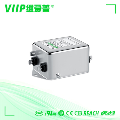 Wire Leads Mounting Type AC EMI Filter dengan 10A Current Rating dan 20-100dB Stopband Attenuation