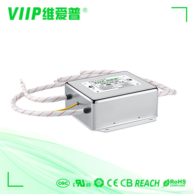 AC EMI Filter untuk AC Power Line Rentang suhu -25C- 85C Fungsi Transfer Termasuk Desain Kompak