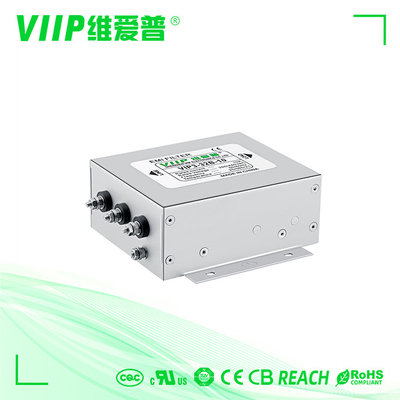 3 Wire TUV 3 Phase EMI Filter Untuk Peralatan Laser / Otomasi