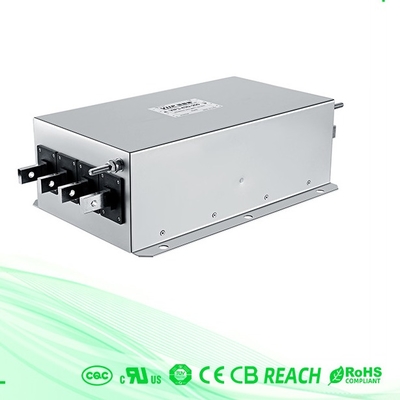 Ultra Low Leakage 3 Phase EMI Noise Filter 440Vac Untuk Mesin Pengemasan