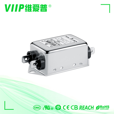 110V/250V AC EMI Filter dengan Terminal Block dan Aplikasi Frekuensi Rendah