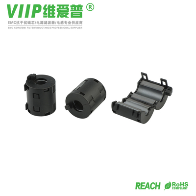 F9 Berbagai Ukuran Tersedia Clip On Ferrite Core Dengan Sertifikasi RoHS Reach EMI Suppression